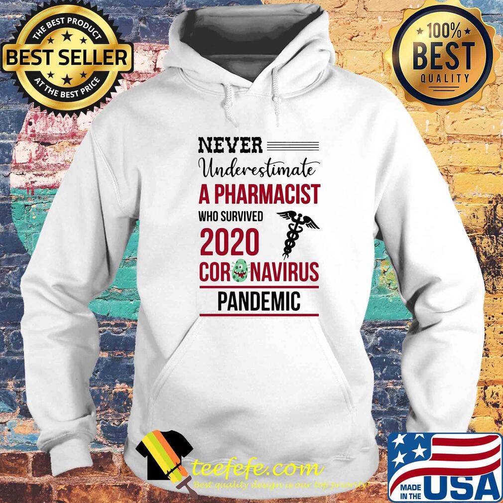 Never underestimate a pharmacist who survived 2020 coronavirus pandemic s Hoodie Never underestimate a pharmacist who survived 2020 coronavirus pandemic s Hoodie