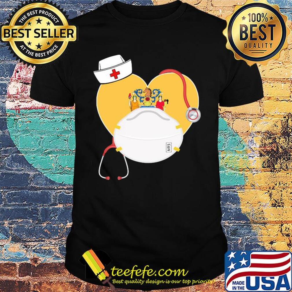 New Jersey nurse N95 heart mask shirt