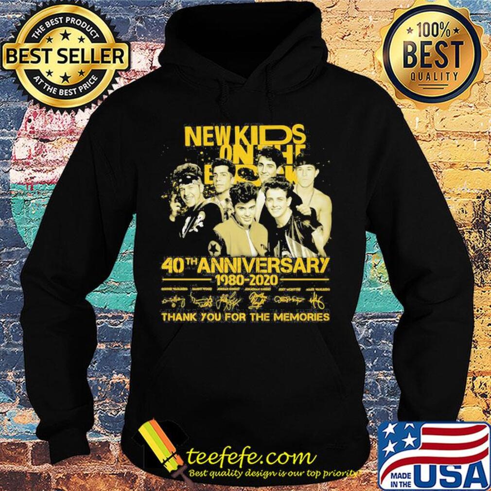 New Kids on the Block 40th anniversary 1980-2020 signature s Hoodie New Kids on the Block 40th anniversary 1980-2020 signature s Hoodie