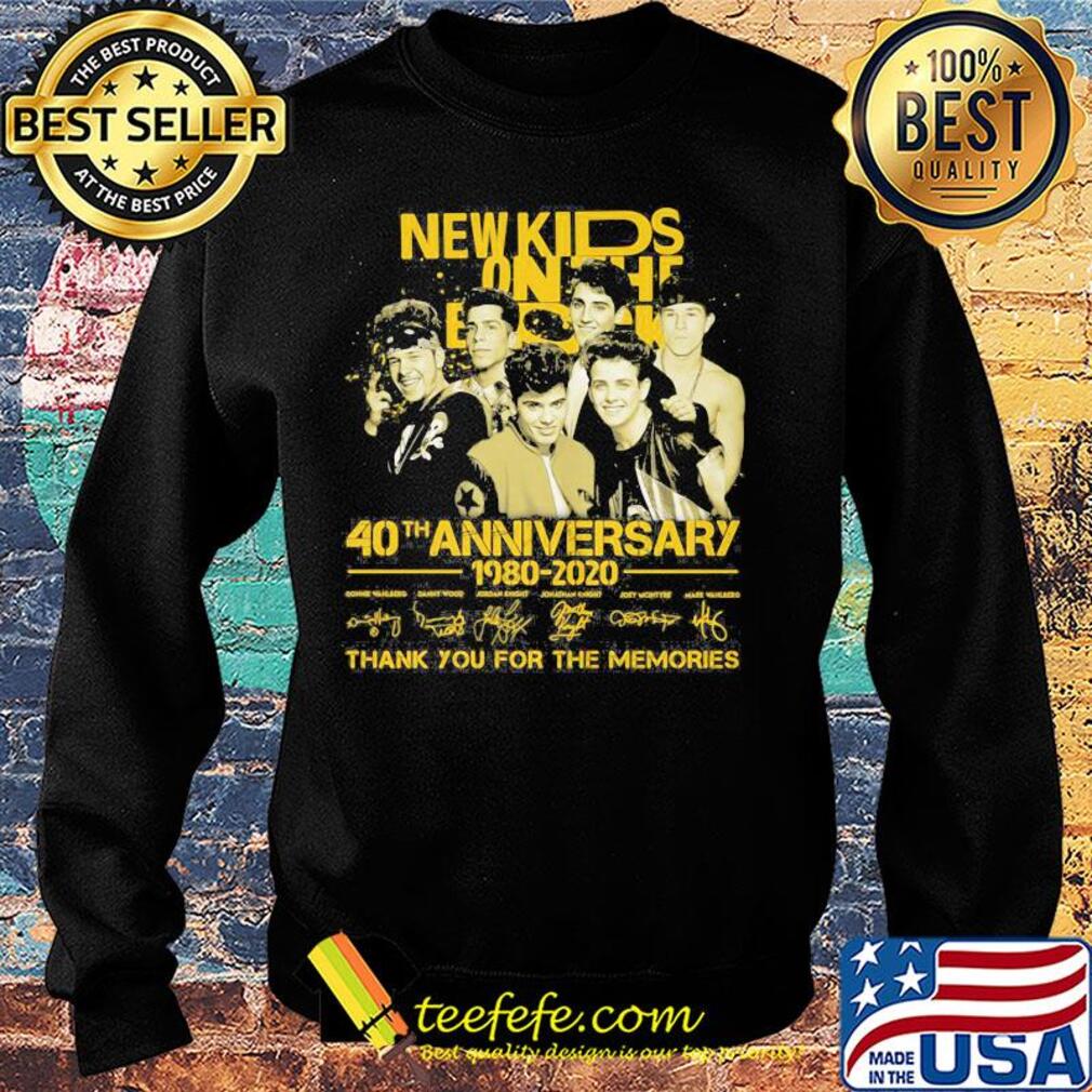 New Kids on the Block 40th anniversary 1980-2020 signature s Sweater New Kids on the Block 40th anniversary 1980-2020 signature s Sweater