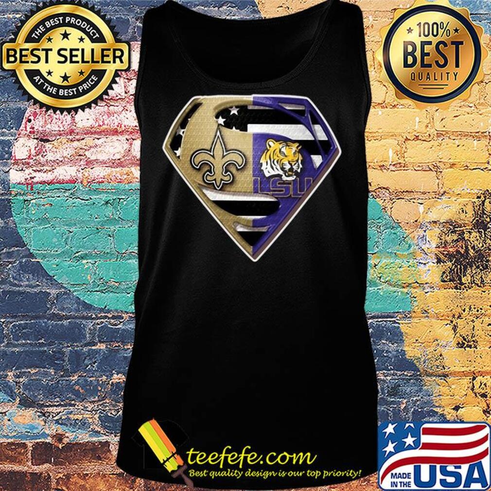 New orleans saints vs lsu tigers diamond american flag s Tank top New orleans saints vs lsu tigers diamond american flag s Tank top