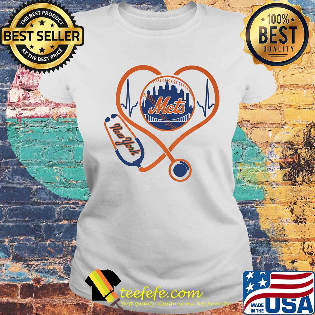 New york mets baseball stethoscope heart s Laides tee New york mets baseball stethoscope heart s Laides tee