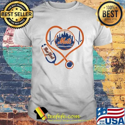 New york mets baseball stethoscope heart shirt