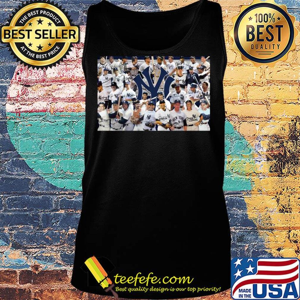 New york yankees baseball team players signatures s Tank top New york yankees baseball team players signatures s Tank top