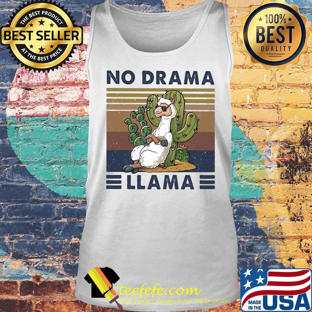 No drama llama cactus vintage s Tank top No drama llama cactus vintage s Tank top