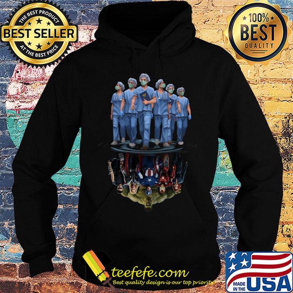 Nurse shadow superhero Marvel reflections in the Mirror water s Hoodie Nurse shadow superhero Marvel reflections in the Mirror water s Hoodie