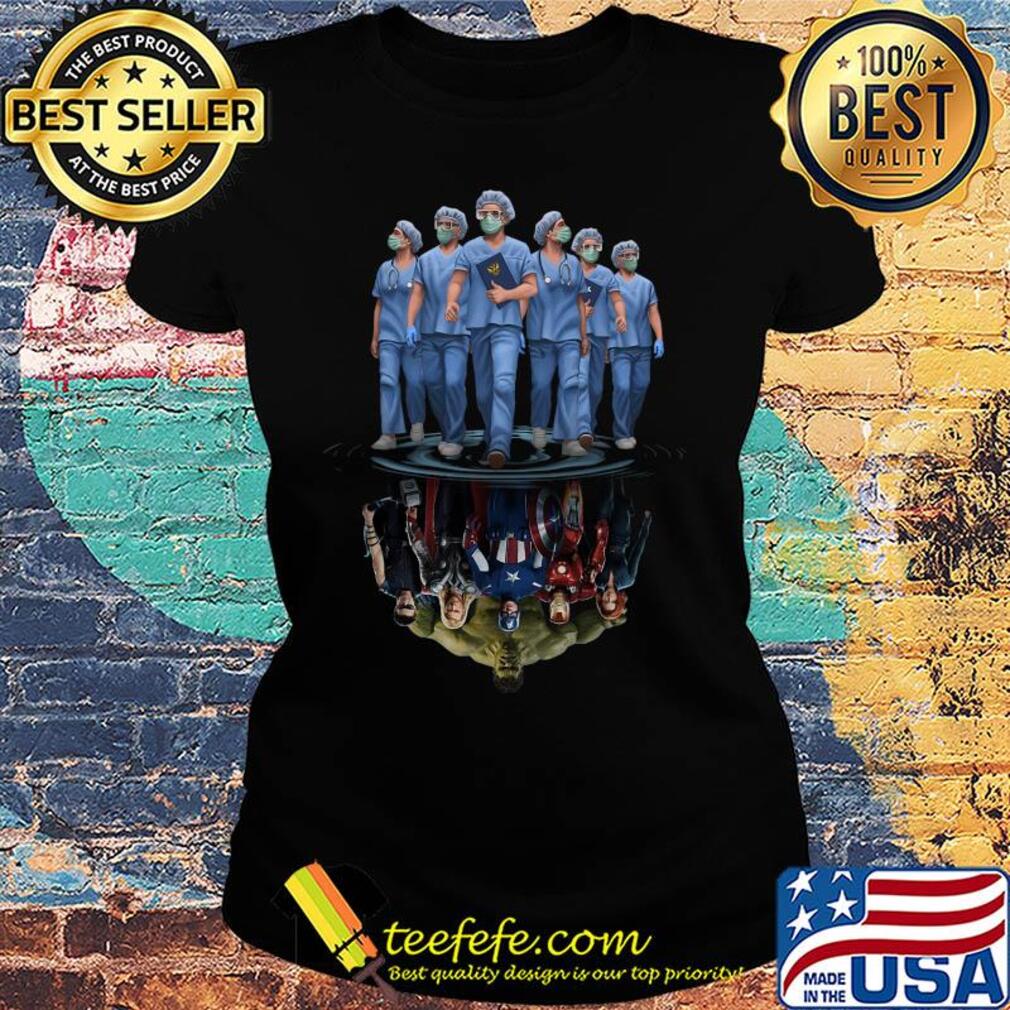 Nurse shadow superhero Marvel reflections in the Mirror water s Ladies tee Nurse shadow superhero Marvel reflections in the Mirror water s Ladies tee