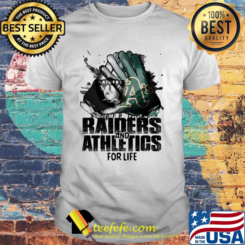 Oakland raiders and oakland athletics for life art shirt Oakland raiders and oakland athletics for life art shirt