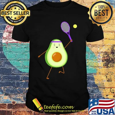 Official Avocado play tennis shirt