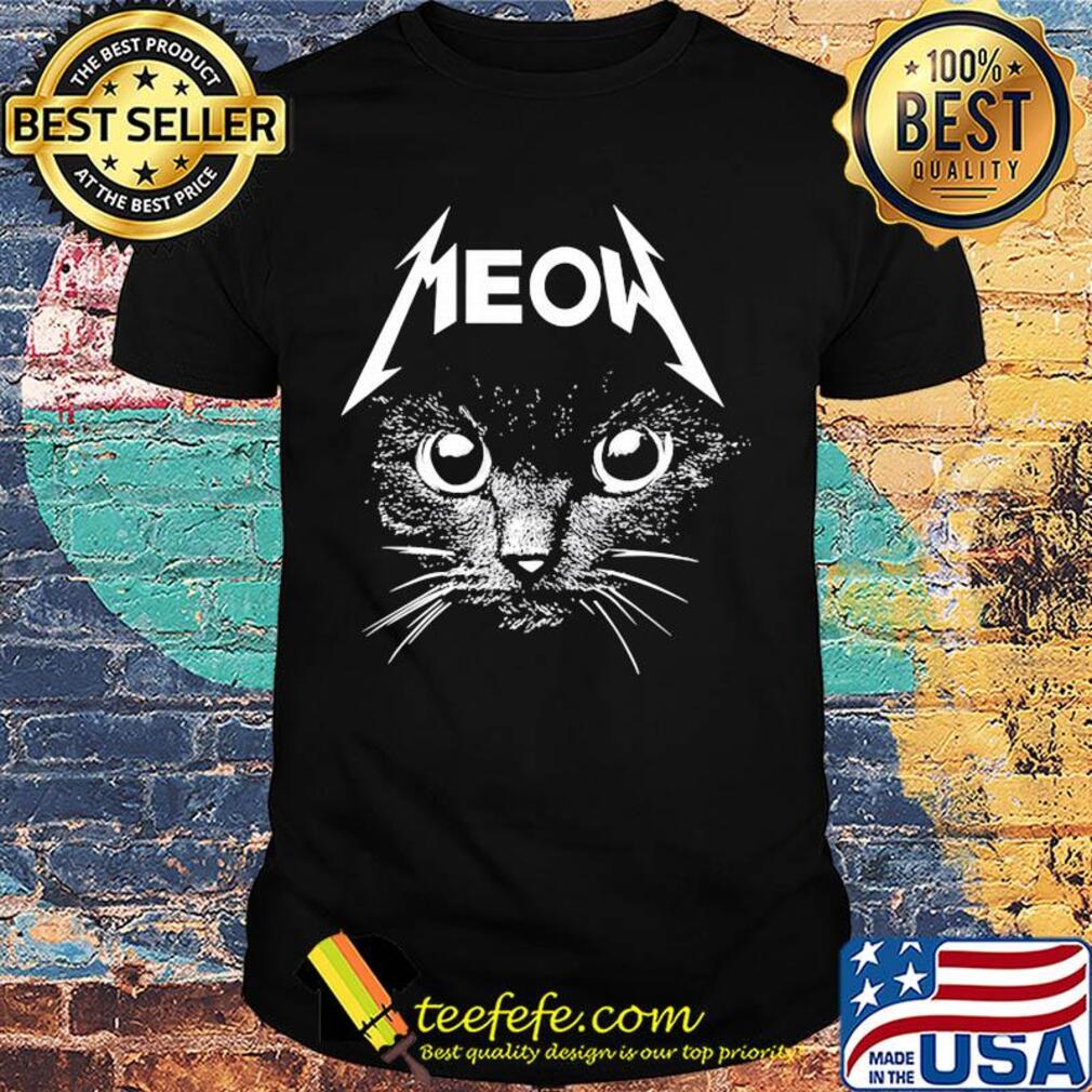 Official Black cat meow shirt