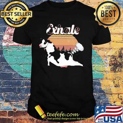 Official Cow exhale vintage shirt