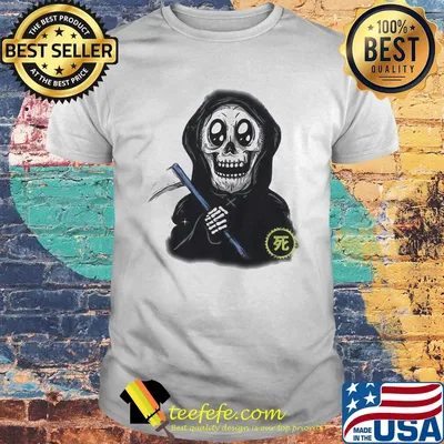 Official death black skull shirt