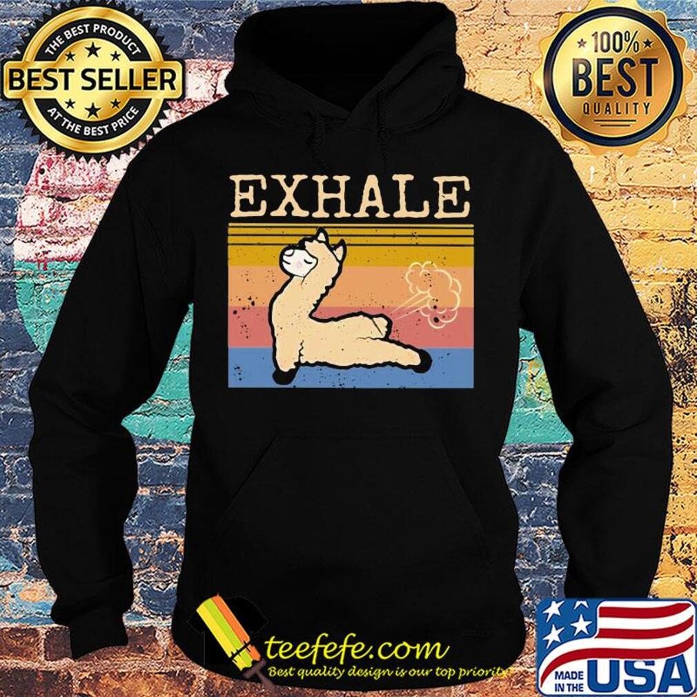 Official Exhale Lamma vintage s Hoodie Official Exhale Lamma vintage s Hoodie