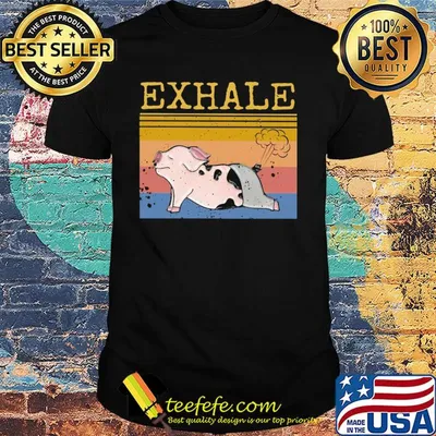 Official Exhale pig vintage shirt