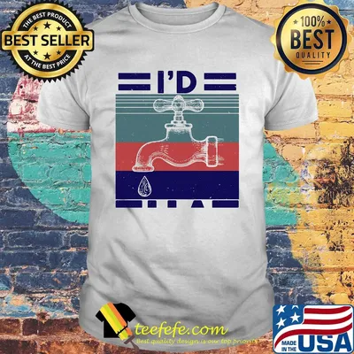 Official I'd water vintage shirt