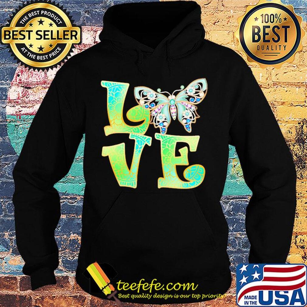 Official Love Butterfly mandala s Hoodie Official Love Butterfly mandala s Hoodie