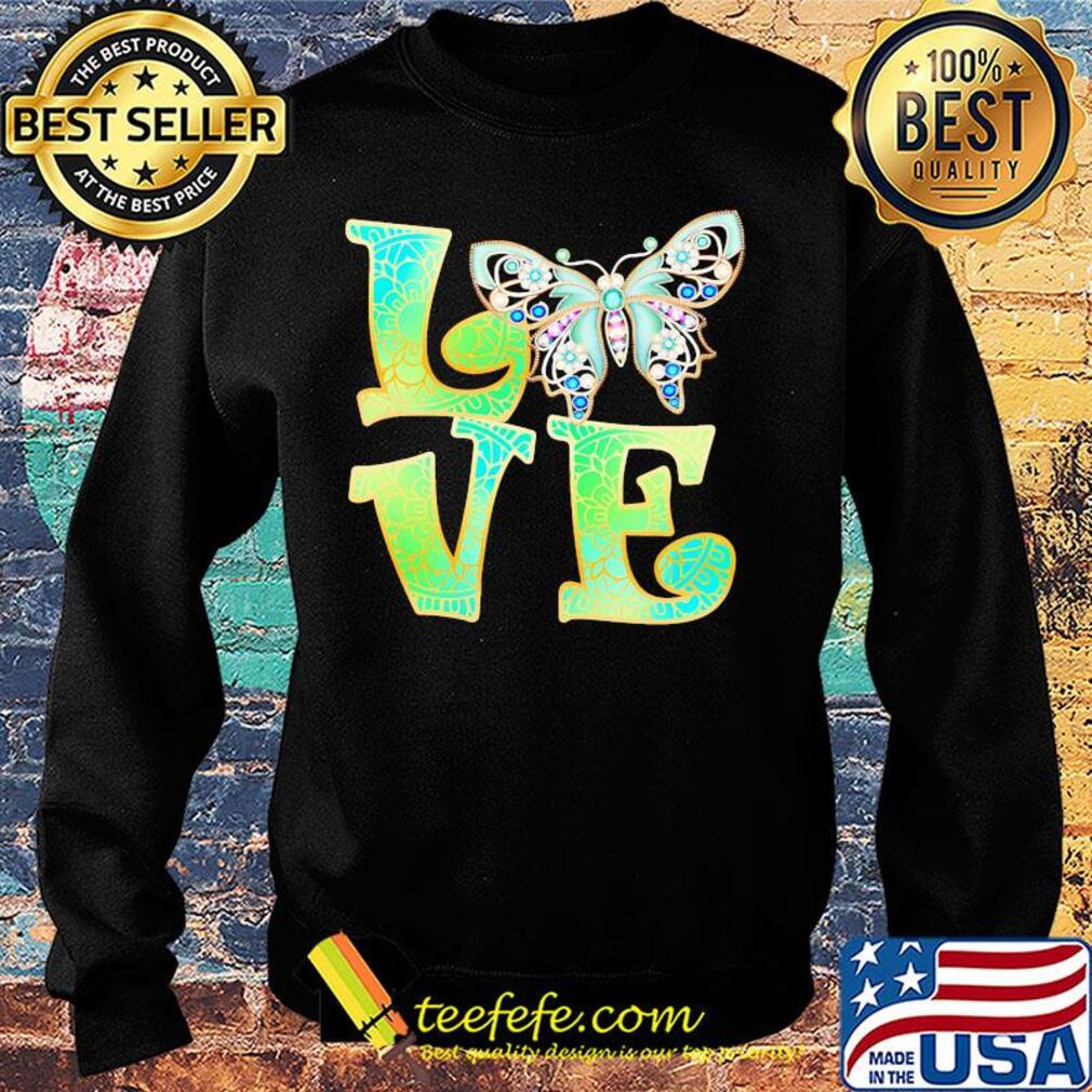 Official Love Butterfly mandala s Sweater Official Love Butterfly mandala s Sweater