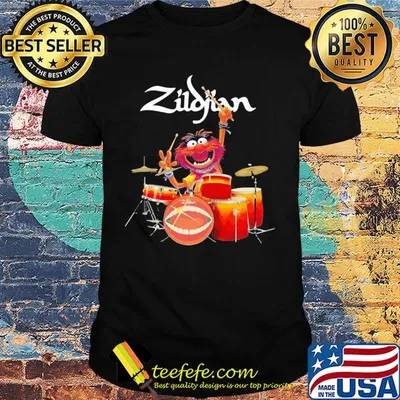 Official muppet drummer zildjian shirt