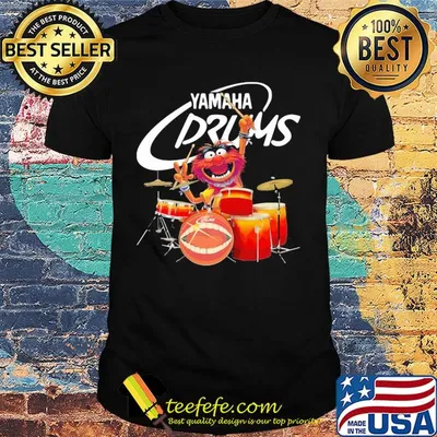 Official muppet yamaha drums shirt