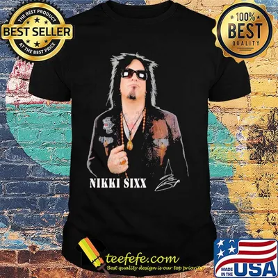 Official Nikki Sixx signature shirt