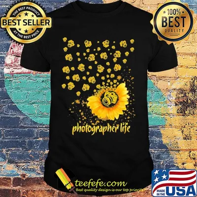 Official Photographer life sunflower shirt