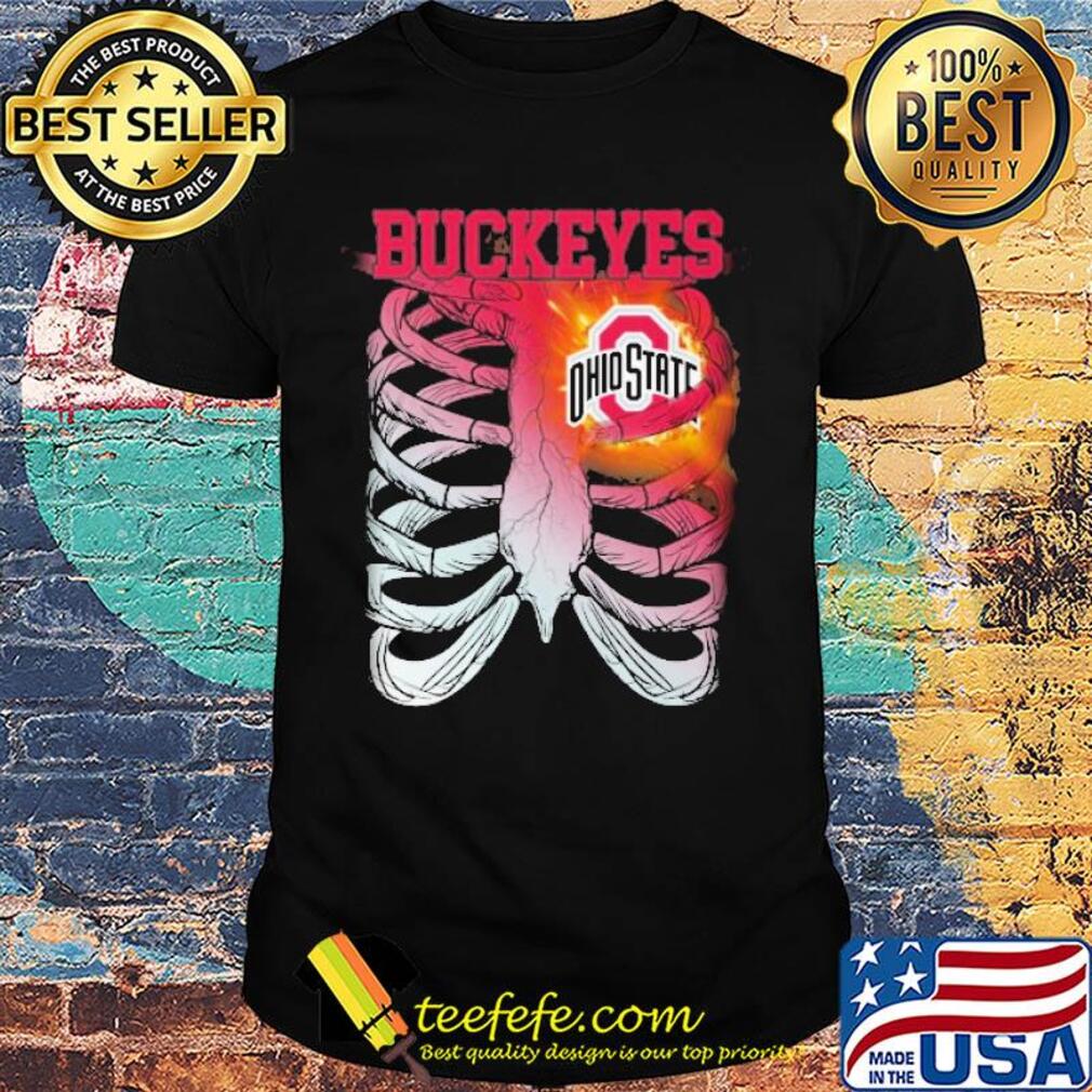 Ohio State Buckeyes Bone heart shirt Ohio State Buckeyes Bone heart shirt