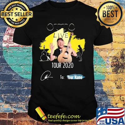 Otto flimm guitar live tour 2020 to your name signatures shirt