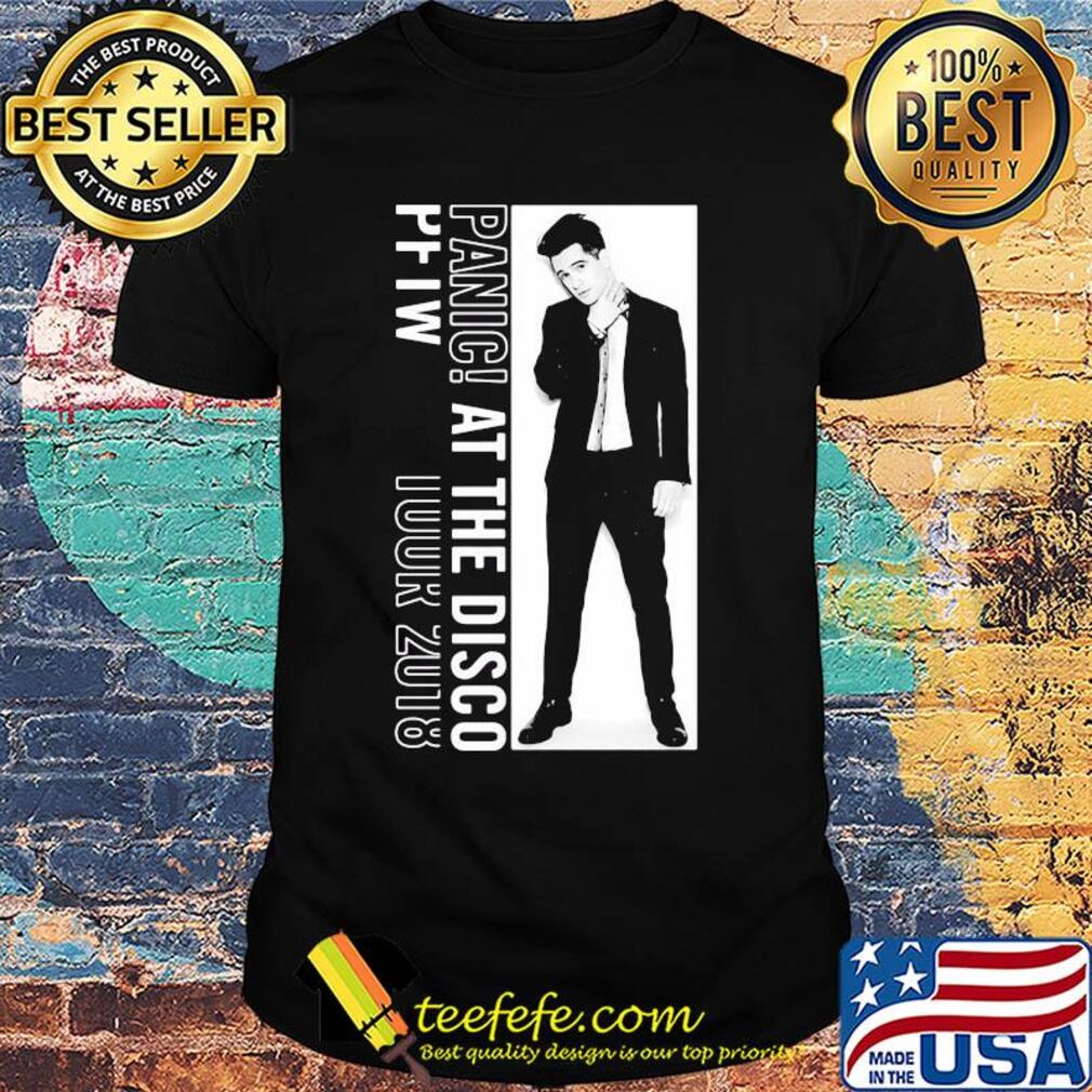 Panic at the disco pftw tour 2018 white black photo shirt