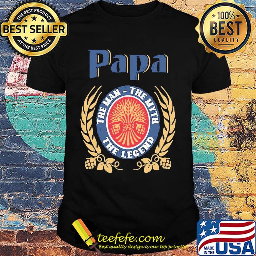 Papa the man the myth the legend logo shirt Papa the man the myth the legend logo shirt