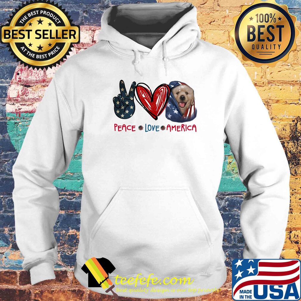 Peace love heart dog American flag veteran Independence Day s Hoodie Peace love heart dog American flag veteran Independence Day s Hoodie