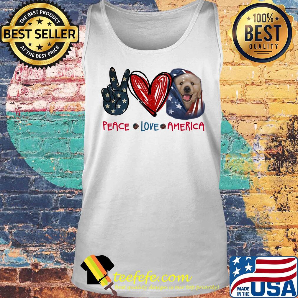 Peace love heart dog American flag veteran Independence Day s Tank top Peace love heart dog American flag veteran Independence Day s Tank top