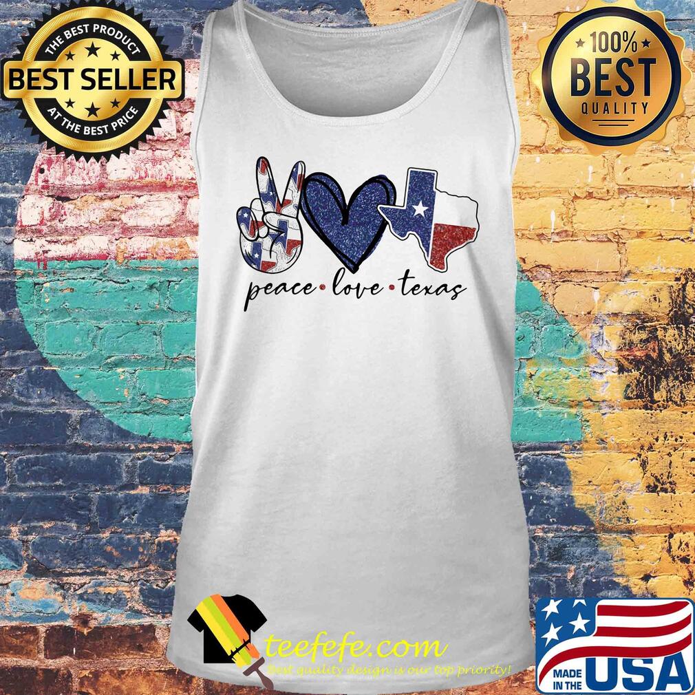 Peace love heart Texas map s Tank top Peace love heart Texas map s Tank top