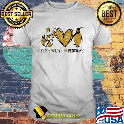 Peace love penguins heart shirt