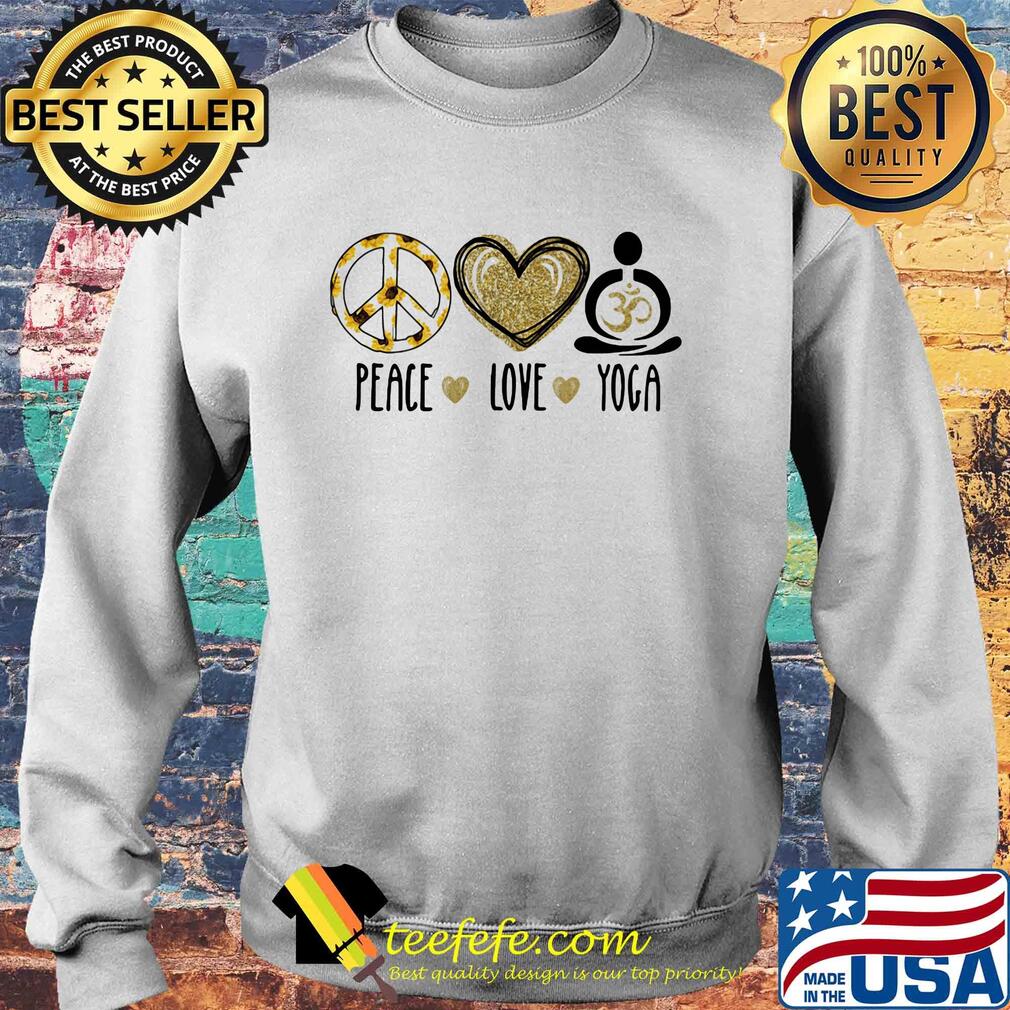 Peace love yoga sunflowers heart s Sweater Peace love yoga sunflowers heart s Sweater