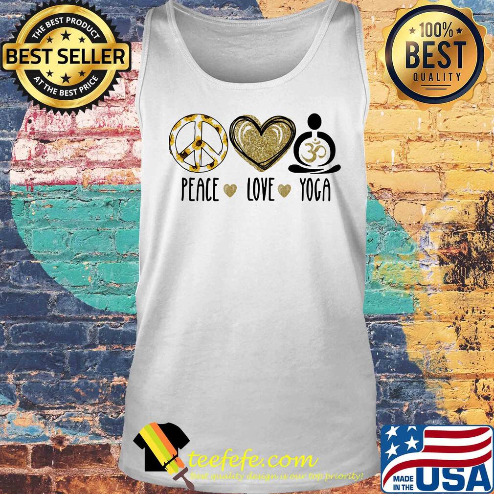 Peace love yoga sunflowers heart s Tank top Peace love yoga sunflowers heart s Tank top