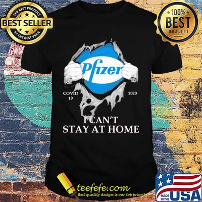 Pfizer covid-19 2020 i can’t stay at home hand shirt