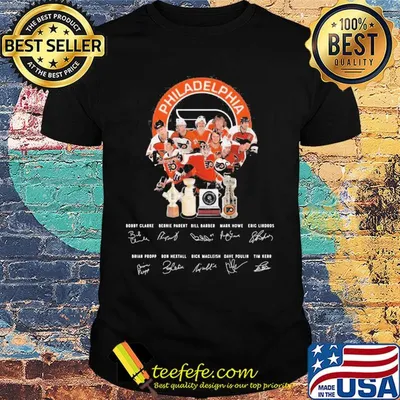 Philadelphia flyers hockey team champion players signatures shirt