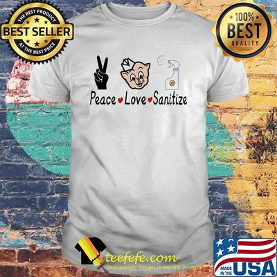 Piggly wiggly peace love sanitize covid-19 shirt