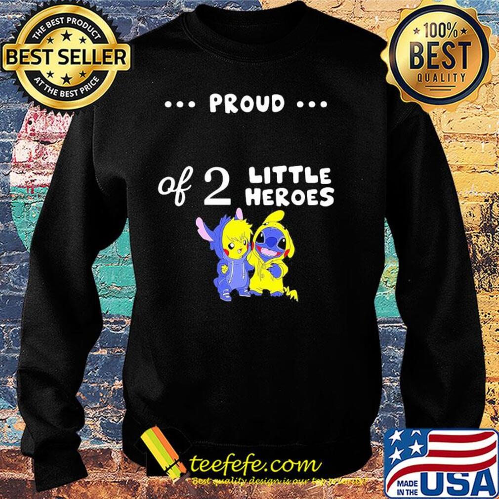 Pikachu and stitch proud of 2 little heroes s Sweater Pikachu and stitch proud of 2 little heroes s Sweater