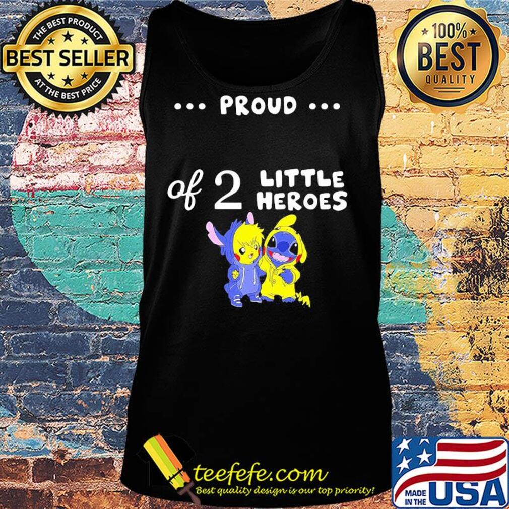Pikachu and stitch proud of 2 little heroes s Tank top Pikachu and stitch proud of 2 little heroes s Tank top