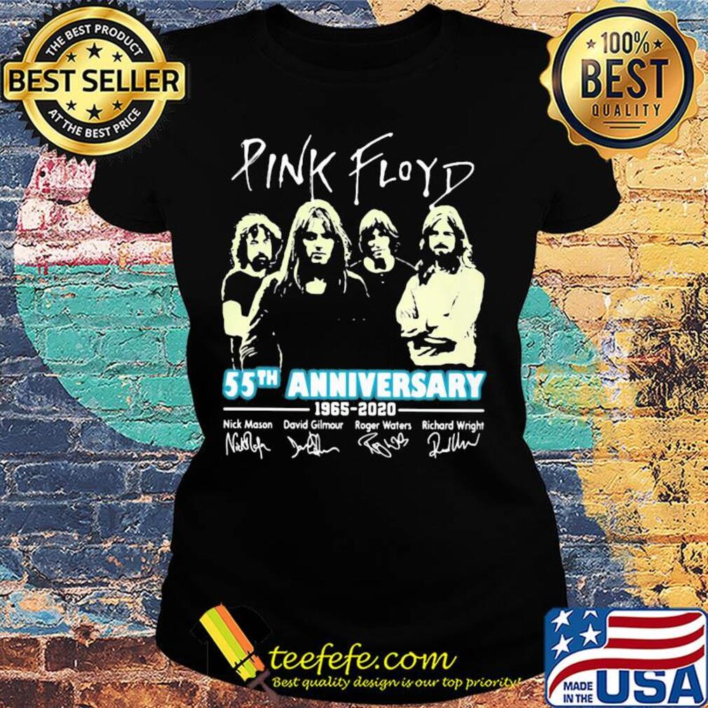 Pink floyd band 55th anniversary 1965 2020 signatures s Ladies tee Pink floyd band 55th anniversary 1965 2020 signatures s Ladies tee