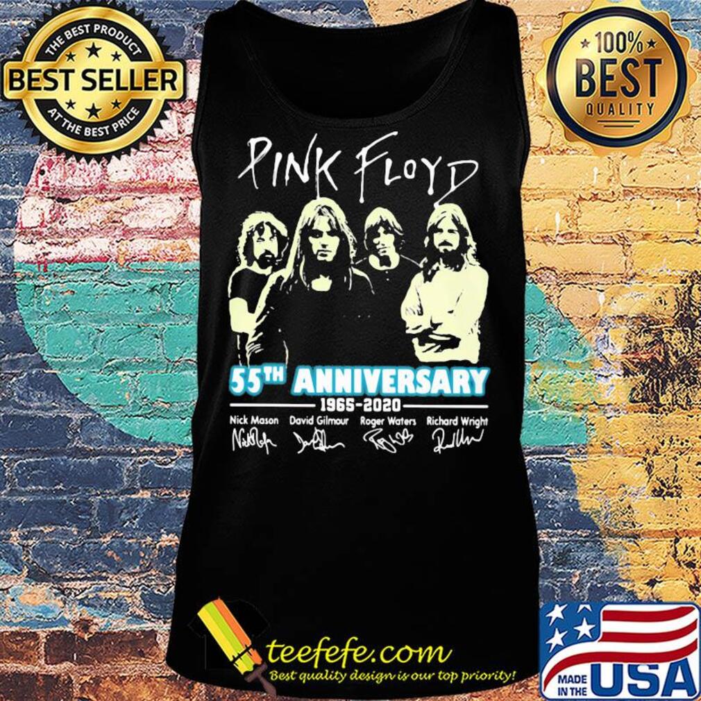 Pink floyd band 55th anniversary 1965 2020 signatures s Tank top Pink floyd band 55th anniversary 1965 2020 signatures s Tank top