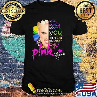 Pink in a world where you can be anything be kind signatures sunflower shirt