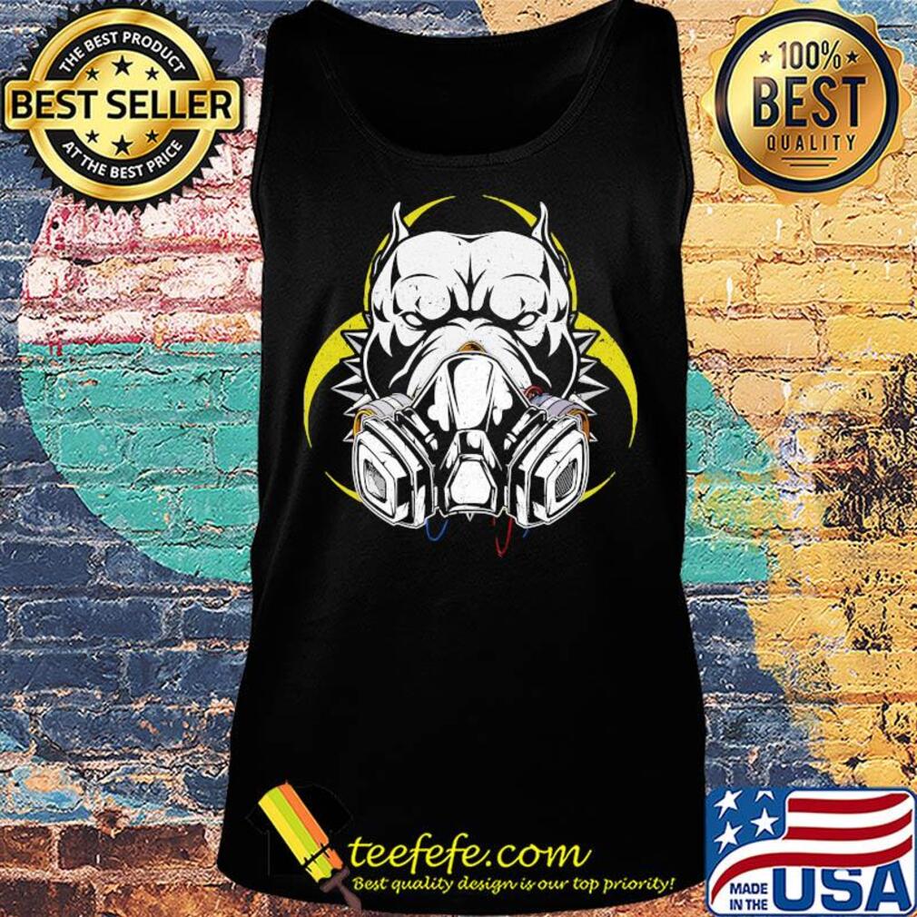 Pitbull Gas Mask Social Distancing 2 Sides Shirt Tank top Pitbull Gas Mask Social Distancing 2 Sides Shirt Tank top