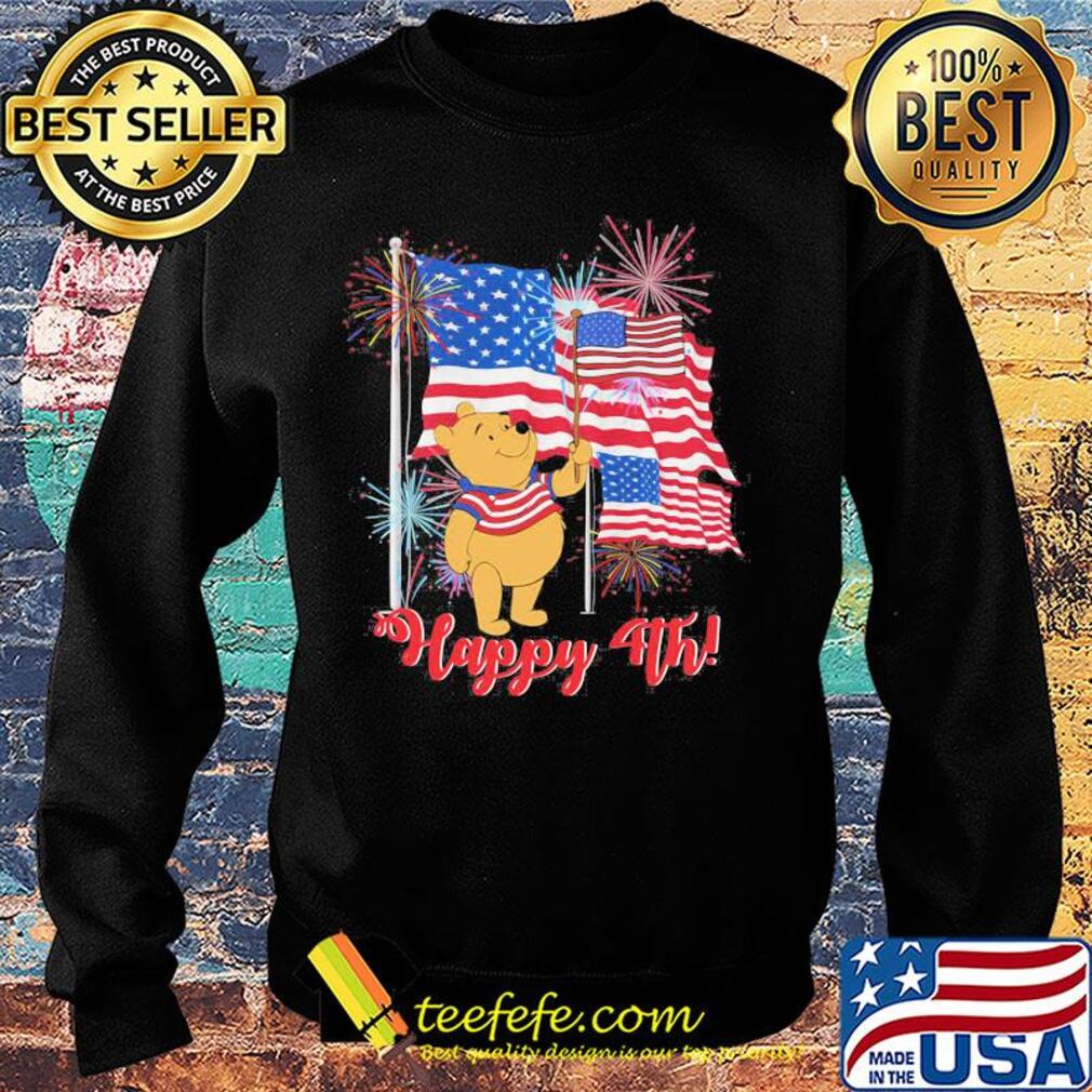 Pooh happy 4th american flag firework independence day s Sweater Pooh happy 4th american flag firework independence day s Sweater
