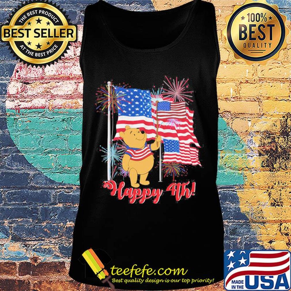 Pooh happy 4th american flag firework independence day s Tank top Pooh happy 4th american flag firework independence day s Tank top
