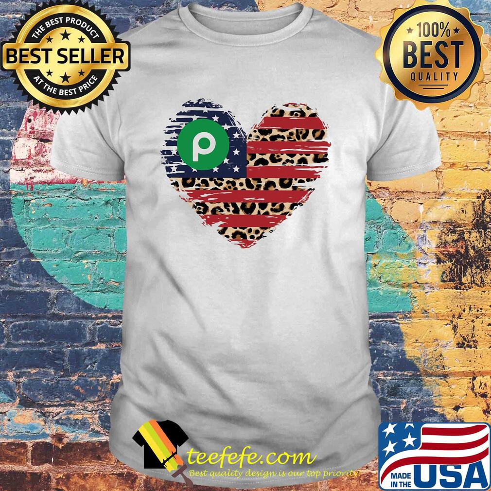 Publix heart American flag veteran Independence Day shirt