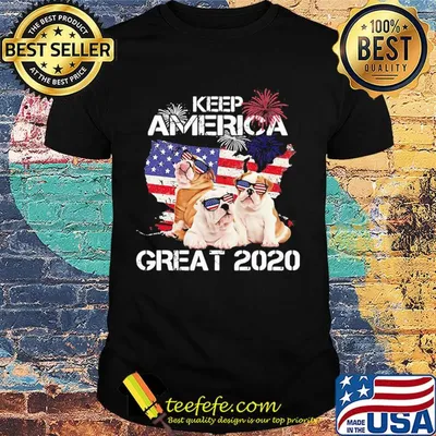 Pug keep America great 2020 firework independence day shirt