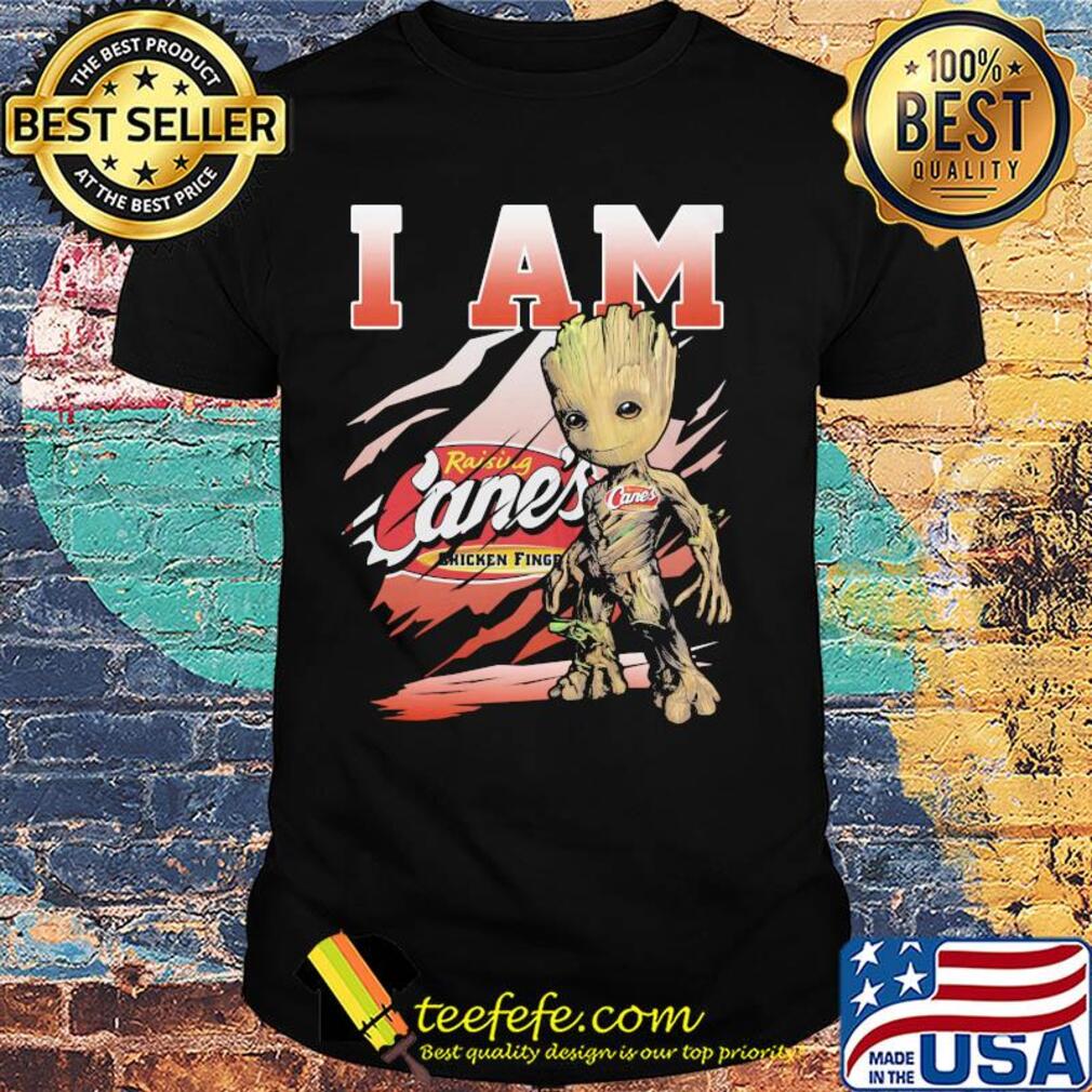 Raising cane’s chicken fingers I am baby groot shirt Raising cane’s chicken fingers I am baby groot shirt