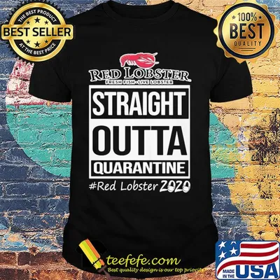 Red lobster fresh fish-live lobster straight outta quarantine 2020 mask shirt